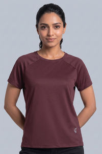 Zelocity Quick Dry Raglan Gym & Training Relaxed Tshirt - Huckleberry — thumbnail 2